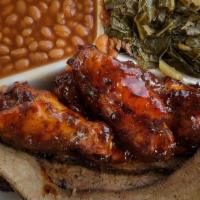 Mixed Meats · Your choice of two of our six delicious meats. Hot links, brisket, brisket burnt ends, ribs,...