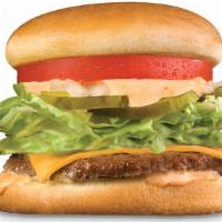 California Classic Cheeseburger · California Classic Cheeseburger. 100% all beef patty served on a fresh bun with Thousand Isl...