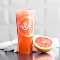 Grapefruit Blaze · Jasmine green tea with fresh grapefruit juice