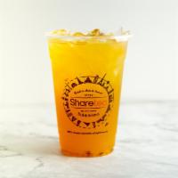 Tropical Fruit Tea · Orange and Passion Fruit with Green Tea