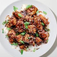 General Tso'S Chicken · Deep fried chicken served in a spicy and sweet sauce.