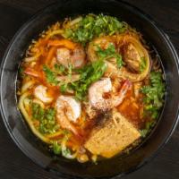 Udon Seafood (Or Pork, Chicken, Beef, Shrimp) · Wheat noodle soup.
