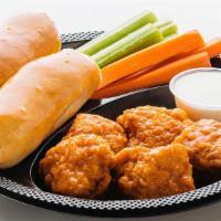 5 Pc Boneless Wings Meal · Includes 5 boneless wings tossed in your choice of sauce, 2 oven-fresh breadsticks, 6 veggie...