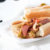 Sami’S Favorite · Turkey, beef hot links, American cheese, provolone cheese, bell peppers, onion, light mayo &...