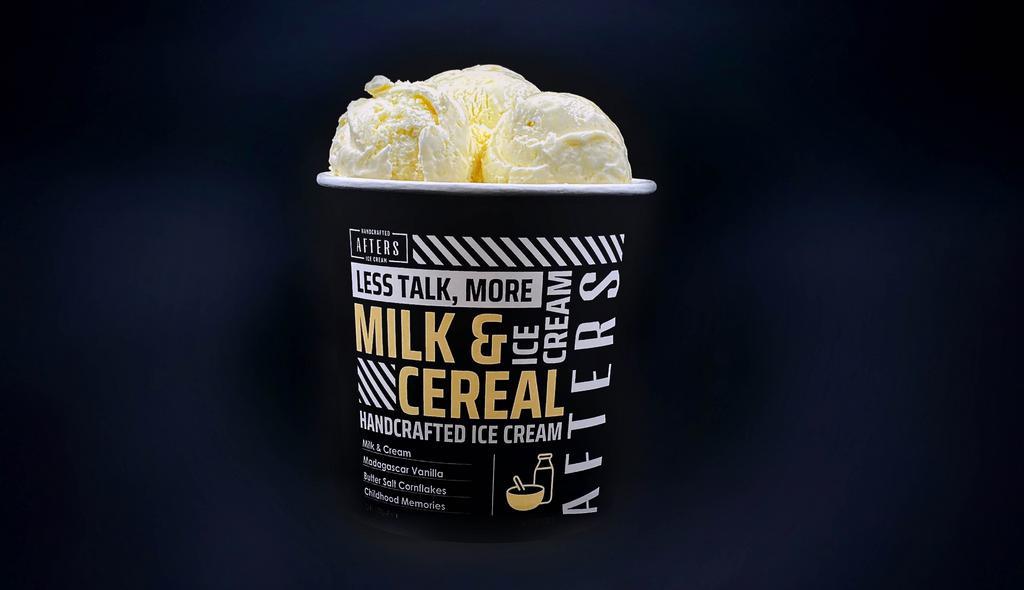 Milk & Cereal Quart · sweet milk ice cream blended with our famous Afters Flakes that are buttered and caramelized [prepacked]
