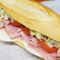 Mortadella And Cheese Cold Sandwich · Lettuce, tomato, mayonnaise and mustard.