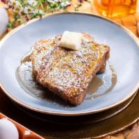 Originale Pain Perdu French Toast · brioche dipped in our french toast batter, griddled until golden brown. Served with syrup, b...