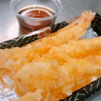 Shrimp Tempura (3Pcs) · Battered and deep fried shrimp.