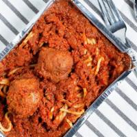 Spaghetti W/ Meatballs Or Italian Sausage · 