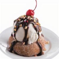 Donut Sundae · Ice cream and donuts come together as one.