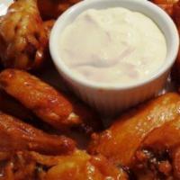 Buffalo Wings · Served with ranch dressing