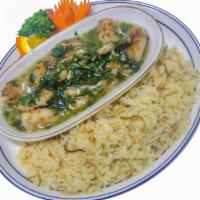 Frog Legs · Sautéed in butter with garlic, wine, lemon  and cilantro.