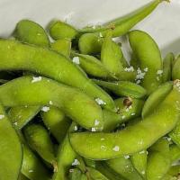 Edamame · Steamed green young soybeans.