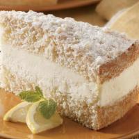 Lemon Italian Cream Cake · Cream cake filled with refreshing lemon cream and topped with vanilla cake crumbs.