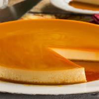 Flan · a rich, thick custard made with eggs, sugar, milk, whipping cream, a little vanilla and suga...