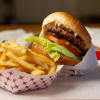 Vegan Impossible Burger · The Impossible patty, vegan mayonnaise, leaf lettuce, tomato, vegan mozzarella cheese, & veg...
