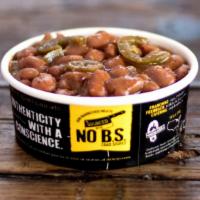 Jalapeño Beans · Our own signature recipe with pinto beans and a kick of jalapeños.