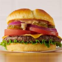 Coco'S Famous Hamburger With Cheese · Taste where it all began - a 6 oz. patty with cheddar cheese, lettuce, tomatoes, red onions,...