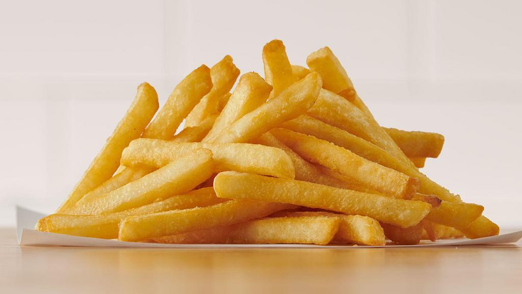 French Fries · Crunchy, golden, deep-fried, classic, All-American potatoes.