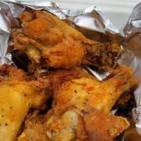 Cauliflower Wings  · Deep-fried seitan chicken. Comes with your choice of sauce: buffalo mango habanero, jerk, ko...