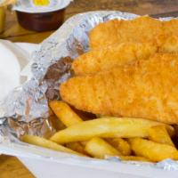 Chicken Tenders Special · With fries and can of soda.