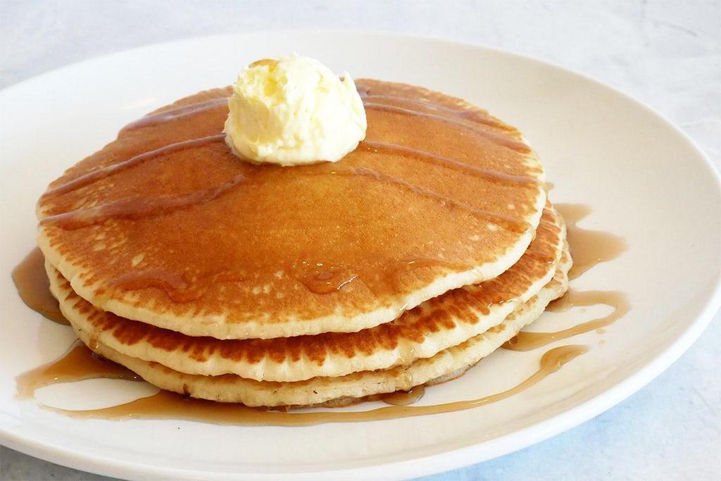 Full Stack Pancakes (3) · Choose from Buttermilk, Chocolate Chip, Banana, Blueberry or Cinna-Cakes.