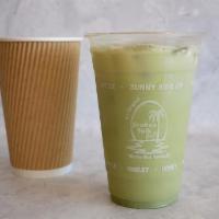 Iced Matcha Green Tea Latte · 