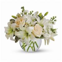 Isle Of White By Teleflora · Like a vacation for the senses, this lovely bouquet delivers an oasis of beauty and elegance...