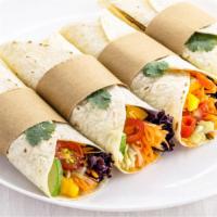 Vegetable Burrito · Vegetable mix filled with rice, beans, mild salsa, melted mixed cheese, sour cream and pico ...