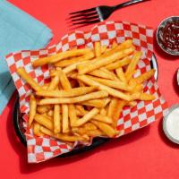 French Fries · Crispy golden French fries with seasoning salt.
