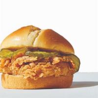 Fried Chicken Sandwich Combo · Combo includes a drink, small side & a biscuit.