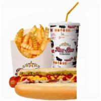 Jumbo Dog · Diced Onions, Relish, Mustard, and Ketchup.