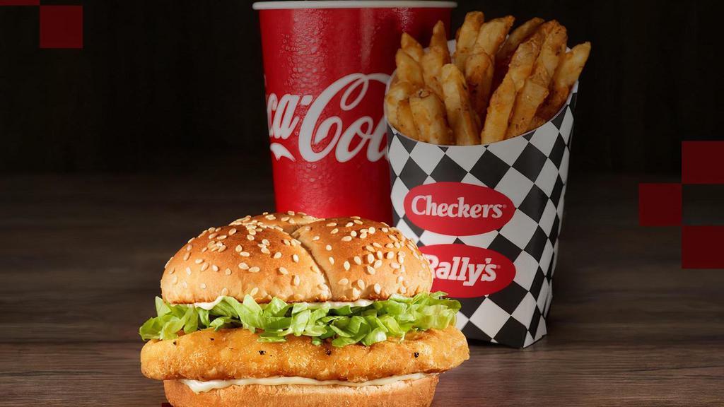 Spicy Chicken Sandwich Combo · This chicken bites back. Heat things up with our crispy Spicy Chicken topped with crisp iceberg lettuce and mayonnaise all served on a toasted sesame seed bun.