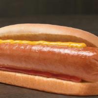 Grilled Hot Dog · Better than the ballpark, this juicy, beefy frank is grilled up just right and served in a t...