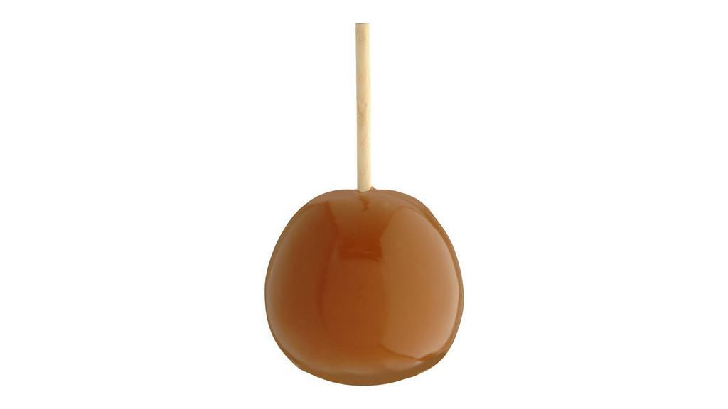 Plain Caramel Apple · nothing but thick and chewy caramel on a crisp Granny Smith apple on this old-fashioned favorite