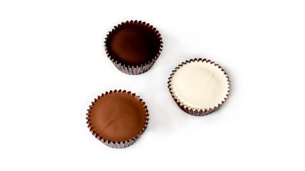 Peanut Butter Items · Sweet and creamy whipped peanut butter filling surrounded by thick chocolate.