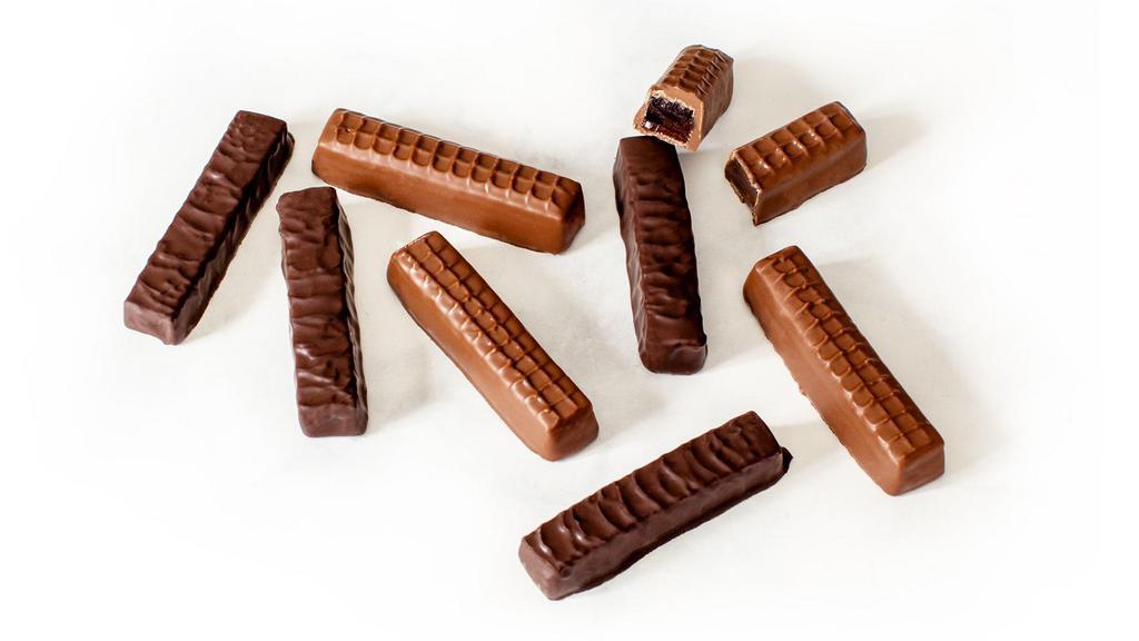 Specialty Chocolates · Unique items like airy Seafoam and fruity pectin Jellie Sticks in rich milk chocolate or semi-sweet dark chocolate.