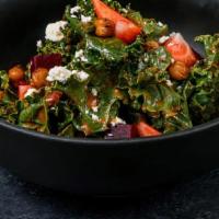 Beet & Kale Salad · Organic. Organic kale, pickled beets, strawberries, candied walnuts, point reyes blue cheese...