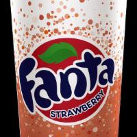 Fanta® Strawberry · Fountain beverage. A product of The Coca-Cola Company.