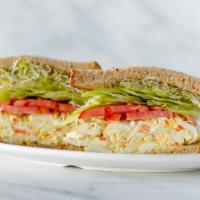 Egg Sandwich · egg salad, tomatoes, lettuce, sprouts served on multi grain bread (421 cal)