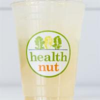 Mango Iced Greentini · our most popular and refreshing drink! Freshly brewed mango green tea, honey, other natural ...