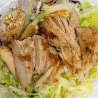 Chinese Chicken Salad · A combination of three kinds of cabbage, carrots, crunchies, chicken, almonds, and sesame se...