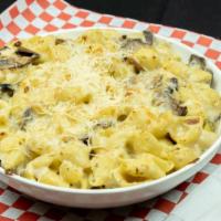 The Goddess · Melted jack cheese and garlicky goodness. The perfect mac for the goddess in all of us.