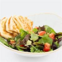 Kids Pita Melt · Ages 10 and under please. Includes choice of rice (+160 Cals), house salad (+85 Cals), or fr...