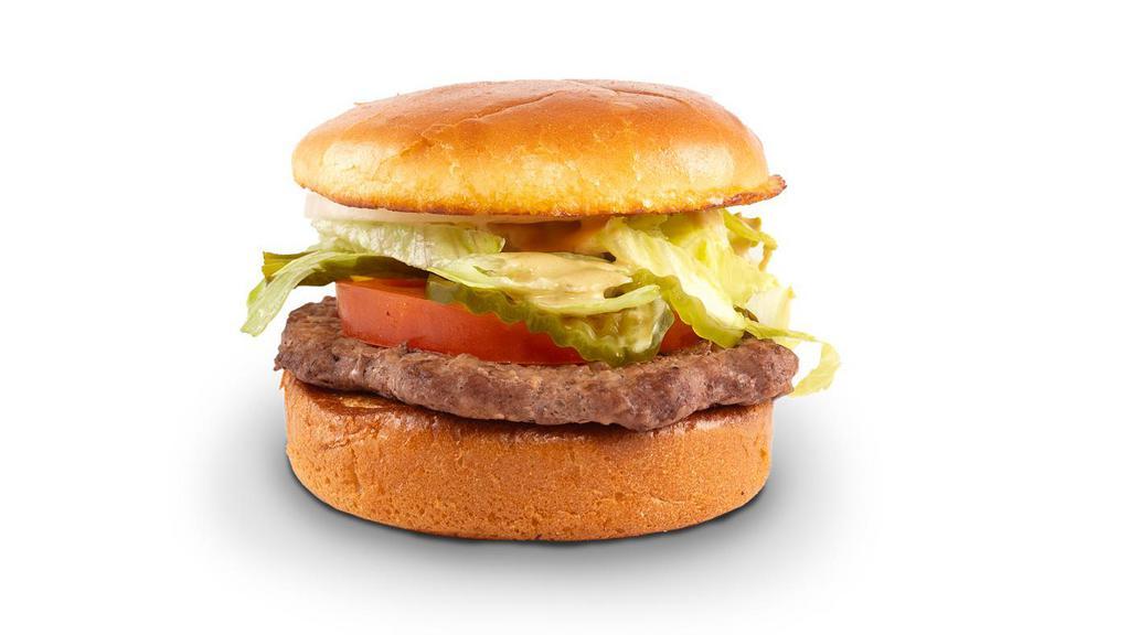 Single Burger · ¼ pound burger on a buttery toasted brioche bun.