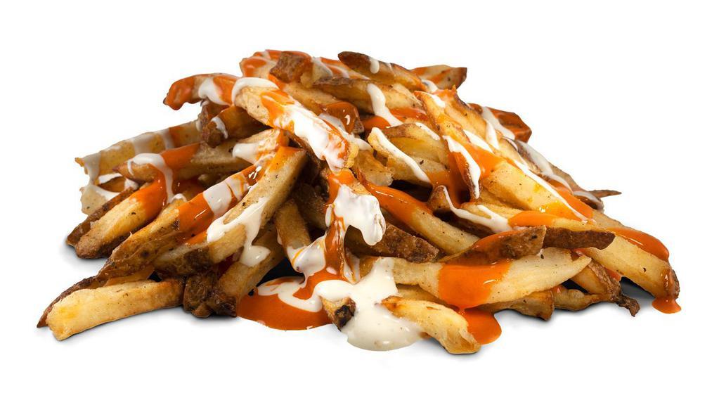 Buffalo Ranch Fries
 · Large order Hand cut fries. Served with homemade Ranch and Original Hot sauce.