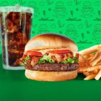 Veg-E-Licious Meal · Veg-e-licious Cheeseburger served with a side of classic fries & a drink of your choice