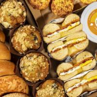 Hot & Ready Brunch Box · Brunch for the family taken care of. Box includes-6 bagels (2 Plain, 1 Sesame, 1 Asiago, 1 C...