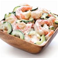 Shrimp & Cucumber Salad · Shrimp, cucumber, mayonnaise, yogurt, and dill