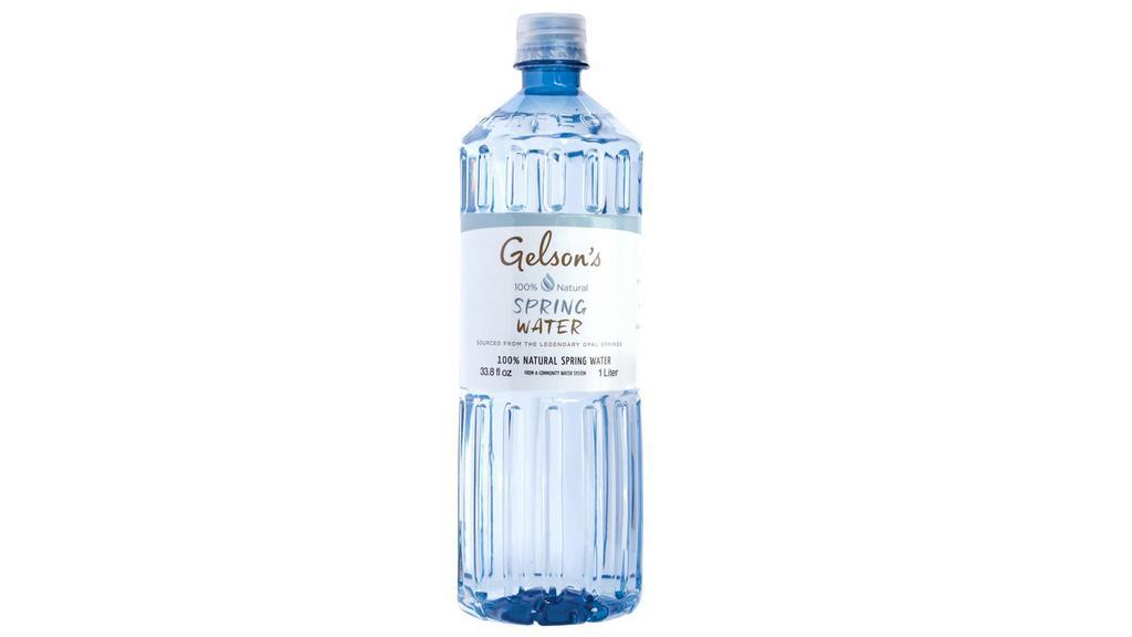 Gelson'S Finest Water (1 Liter) · 0 Calories.